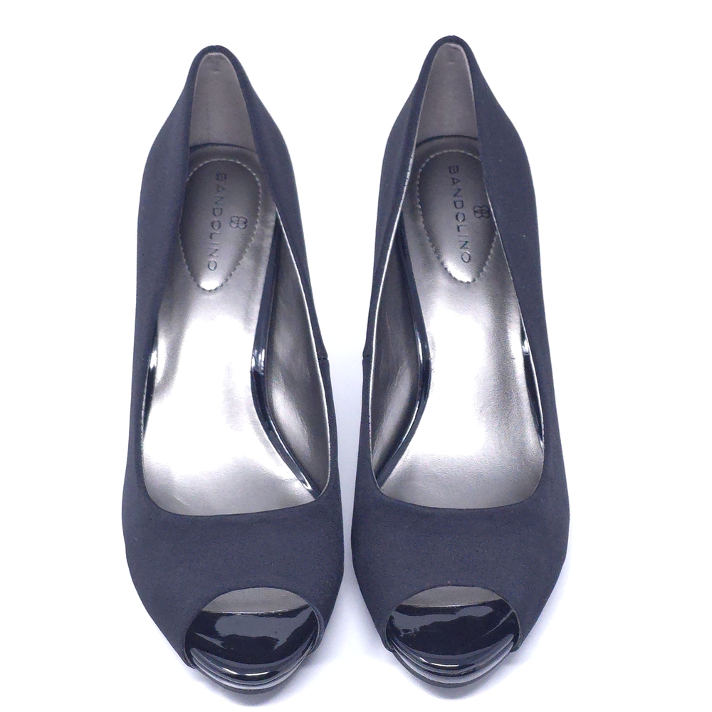 Bandolino Rainaa Stretch Lycra Pointed Toe Pumps Black Size 7M - Picture 7 of 10